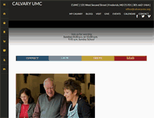 Tablet Screenshot of calvaryumc.org